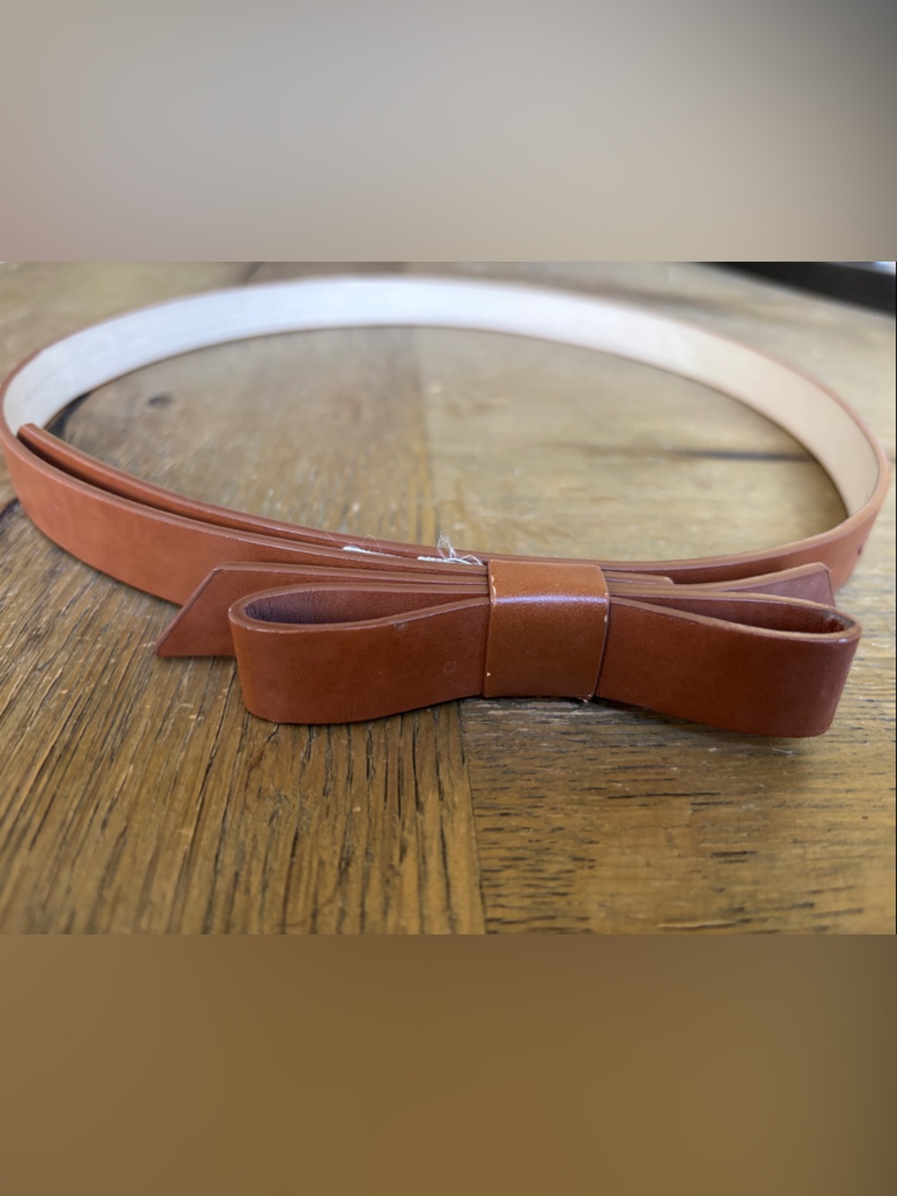 Banana Republic Brown Leather Bow Belt